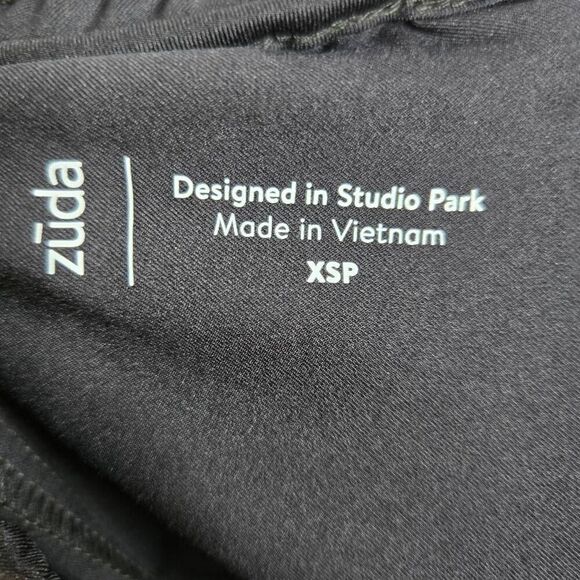 Zuda Cityscape Ankle Length Black Pants Joggers Size XS Petite - Picture 5 of 6